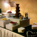 Svatební hostina - čokoládová fontána